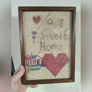 Vintage home sweet  home cross stitch